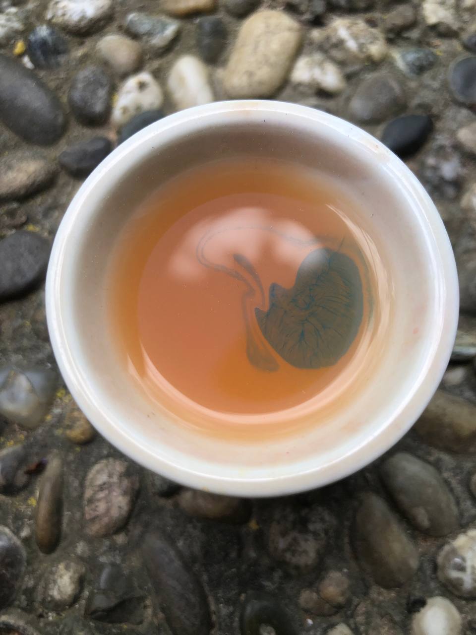 Muster auf der Oberfläche eines Espressokaffeetäschens